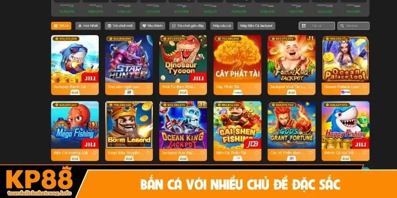 Bắn cá với nhiều chủ đề đặc sắc