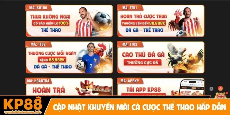 Cập nhật khuyến mãi cá cược thể thao hấp dẫn
