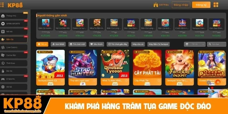 Khám phá hàng trăm tựa game độc đáo từ nhà cái