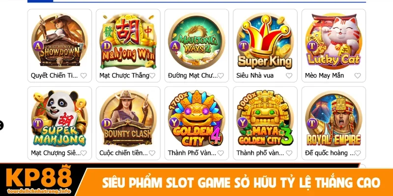 Siêu phẩm slot game sở hữu tỷ lệ thắng cao