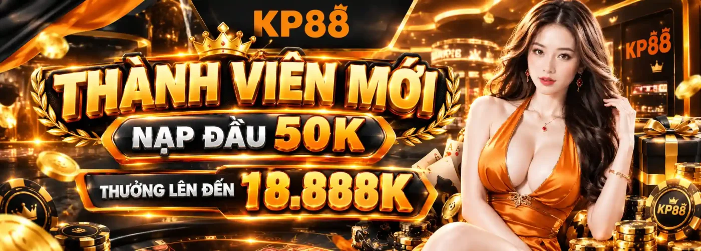 kp88 khuyến mãi thành viên mới nạp đầu 50k thưởng lên đến 18888k